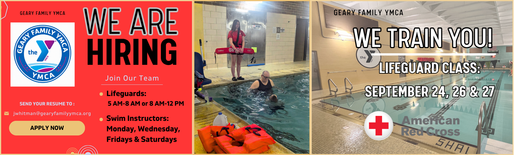 We're Hiring Aquatics